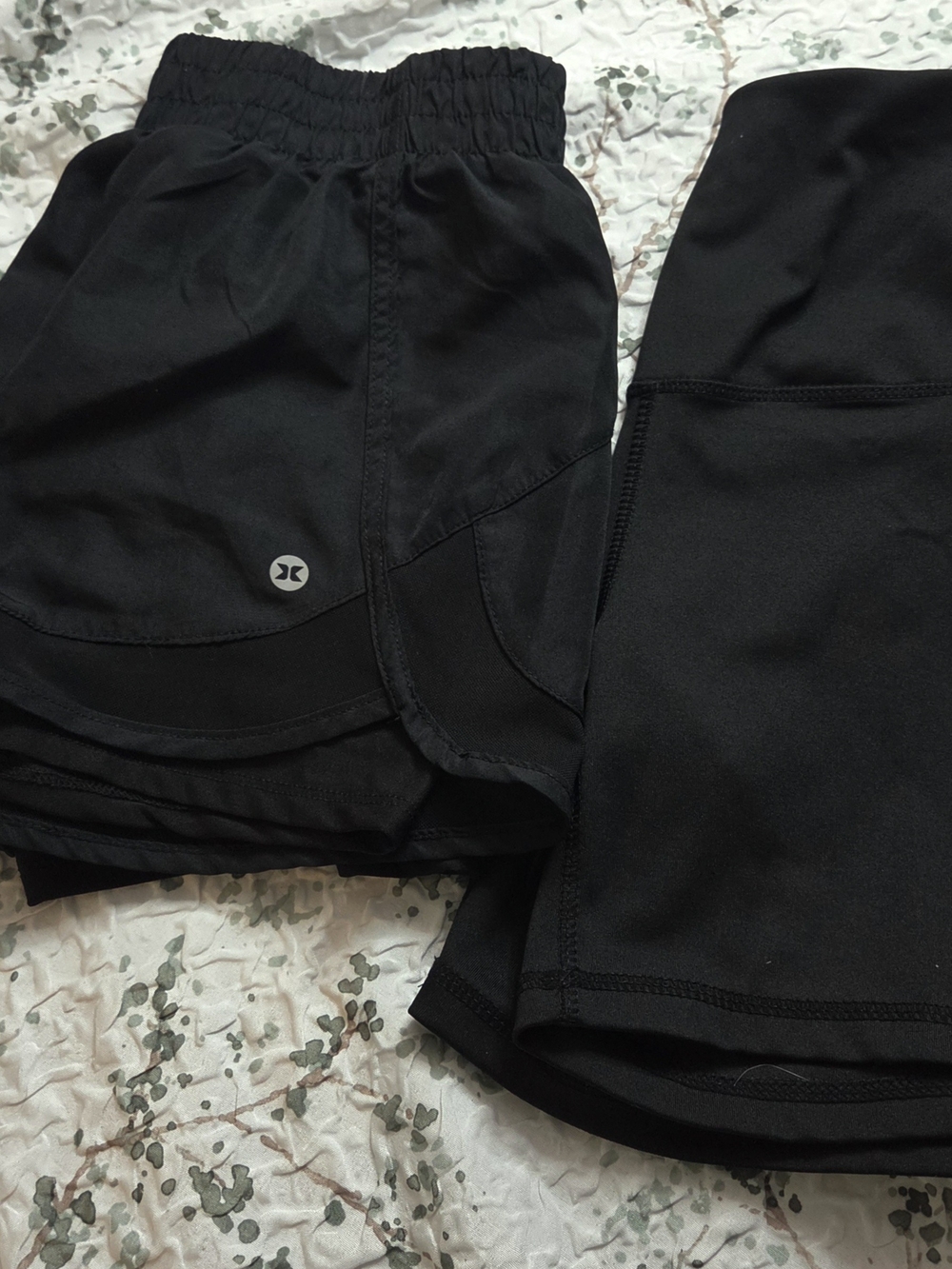 Women's Black Performance Running Shorts & Bike Shorts